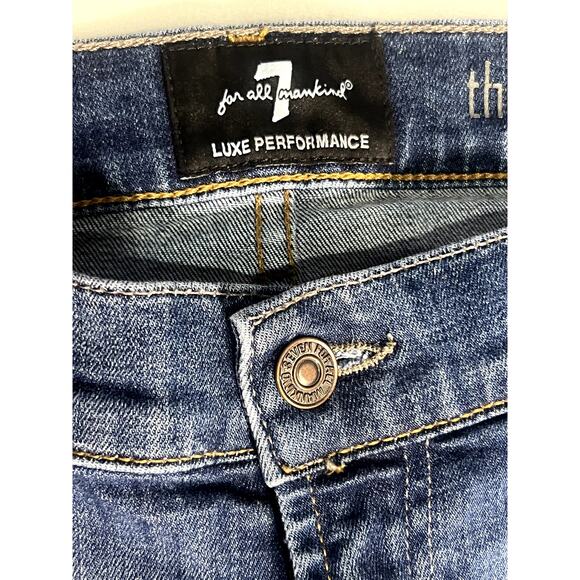 7 For All Mankind Luxe Performance Straight Womens Jeans Size 34 - Picture 4 of 6